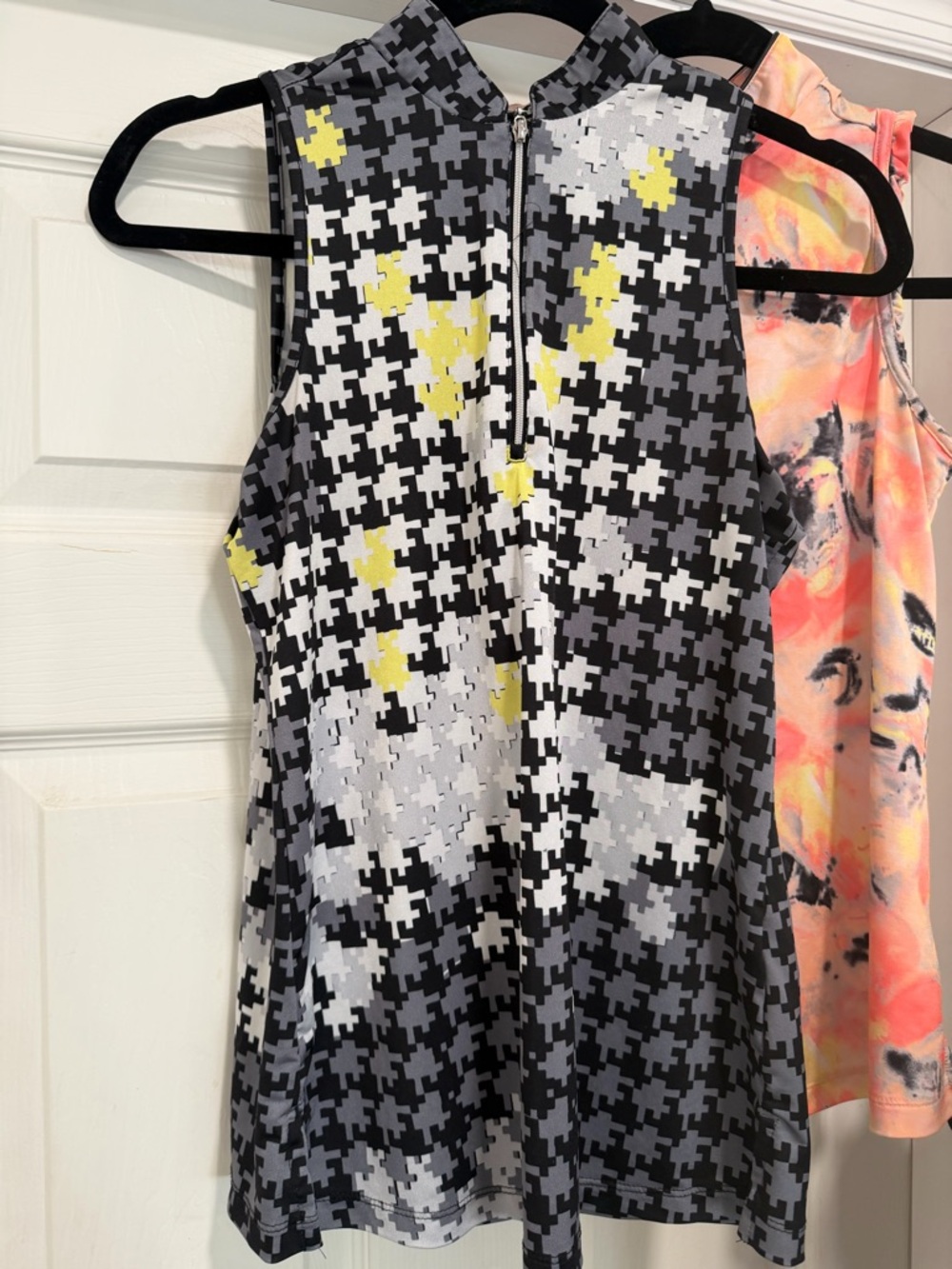 5 Jamie Sadock 1/4 Zip Sleeveless Floral Golf Shirt UPF 50+ EUC Size XS - Picture 5 of 6